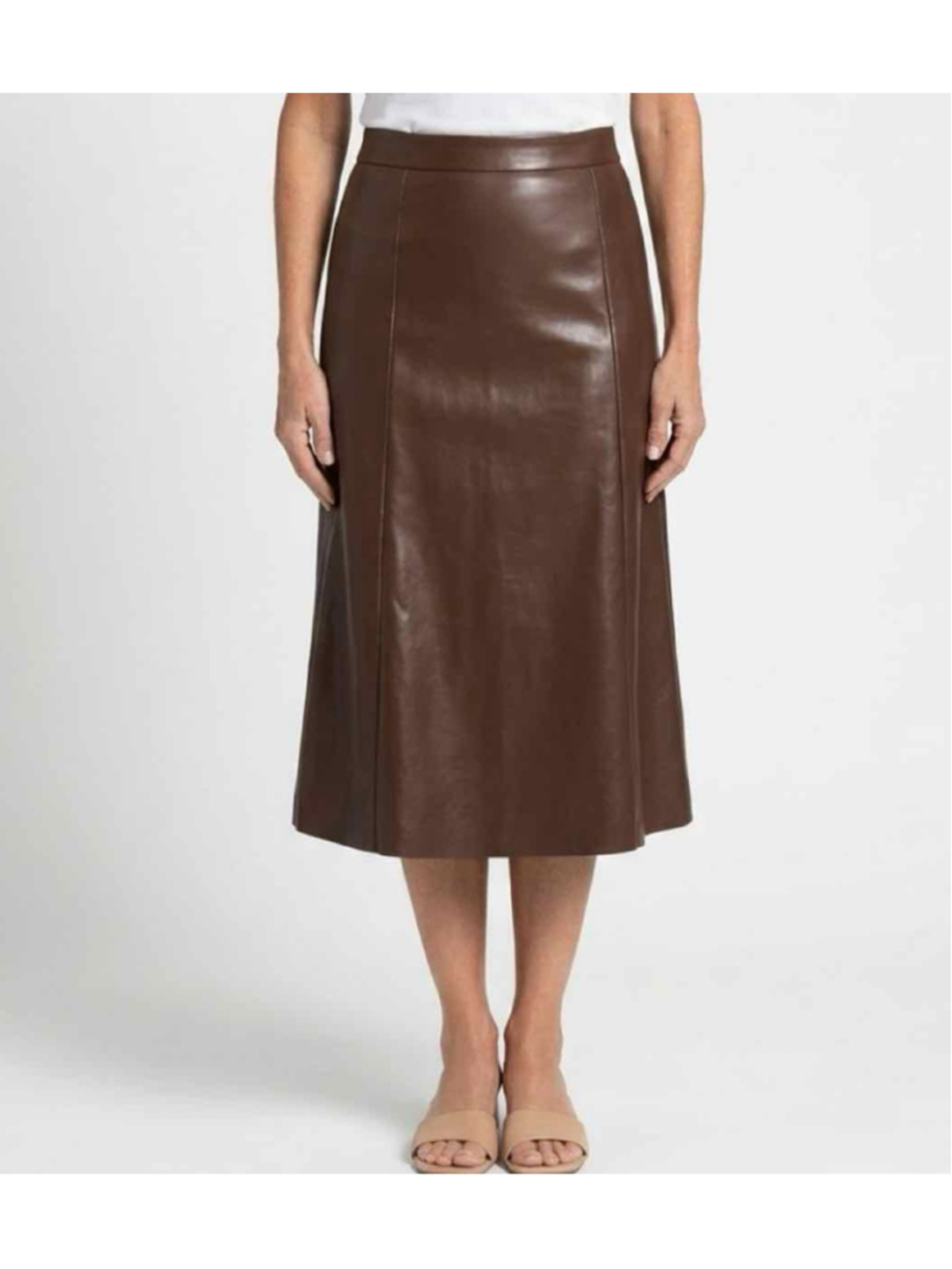 WeWoreWhat Straight Leg Vegan Leather Skirt — NWT Size 8
